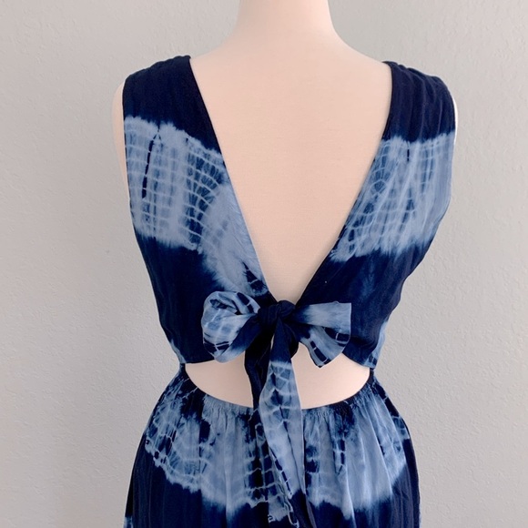 Lulus On the Groove Tie-dye Tie-back Split Leg Jumpsuit - Picture 11 of 16